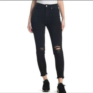 Tinsel The Mom Jeans Black Jeans Size 11 Black Distressed High Waist